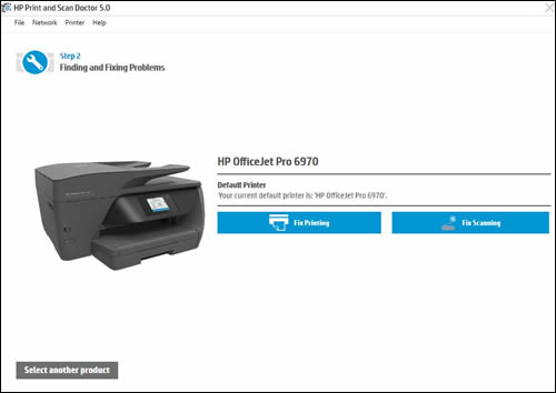 Click Fix Printing or Fix Scanning